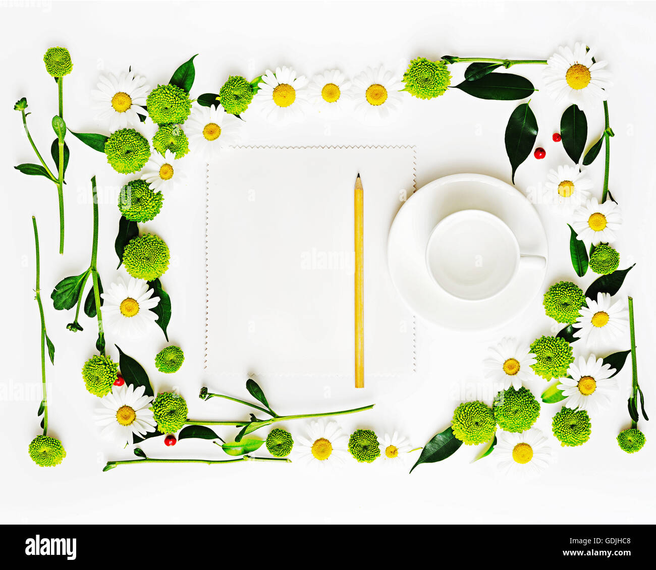 Flat white coffee paper Cut Out Stock Images & Pictures - Alamy