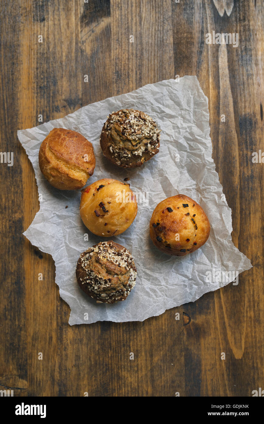 Homemade salty muffins, also called proja pie, traditional Balkans