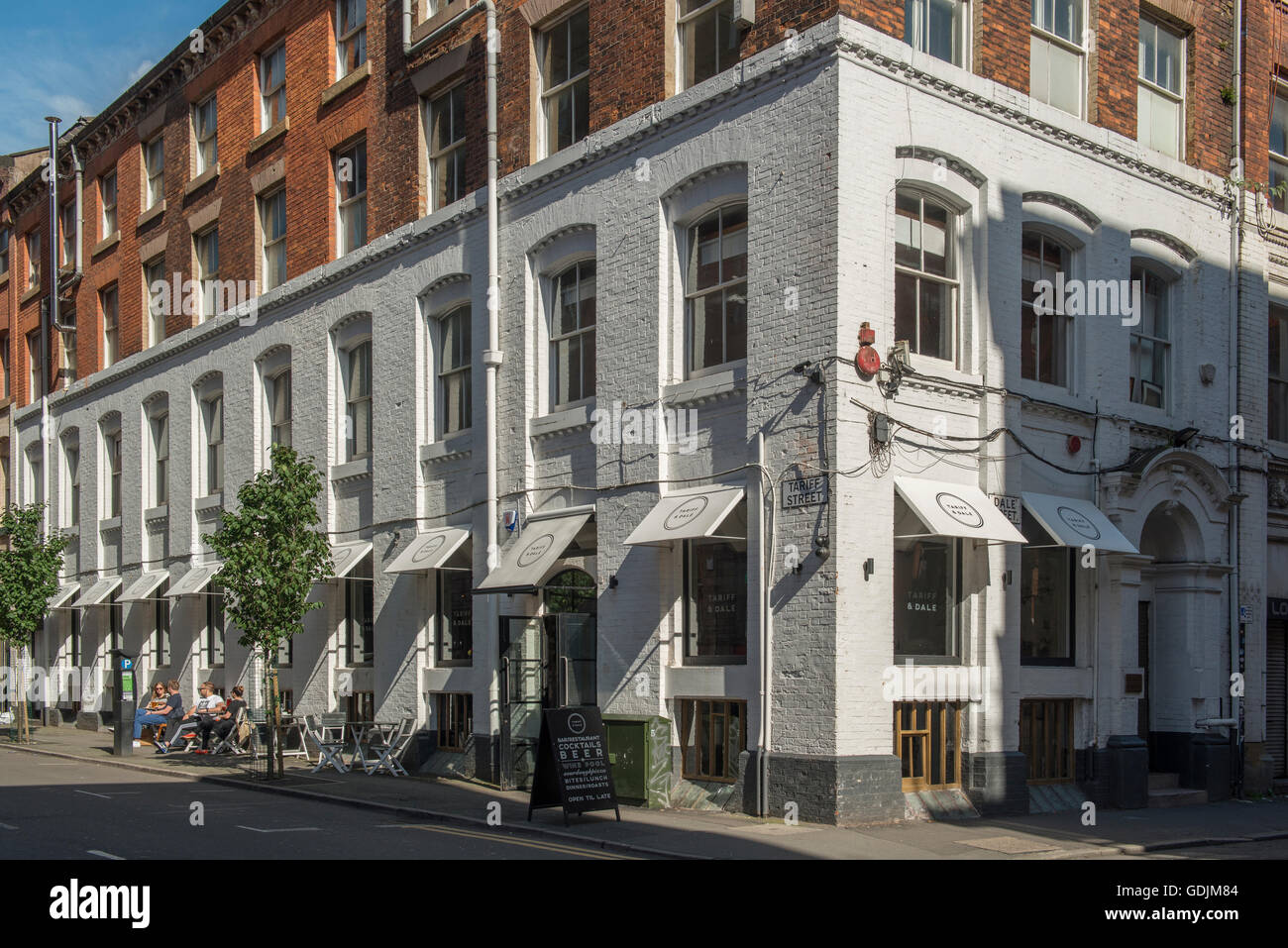 The Tariff and Dale Bar and Restaurant located in the Northern Quarter area of Manchester. Stock Photo