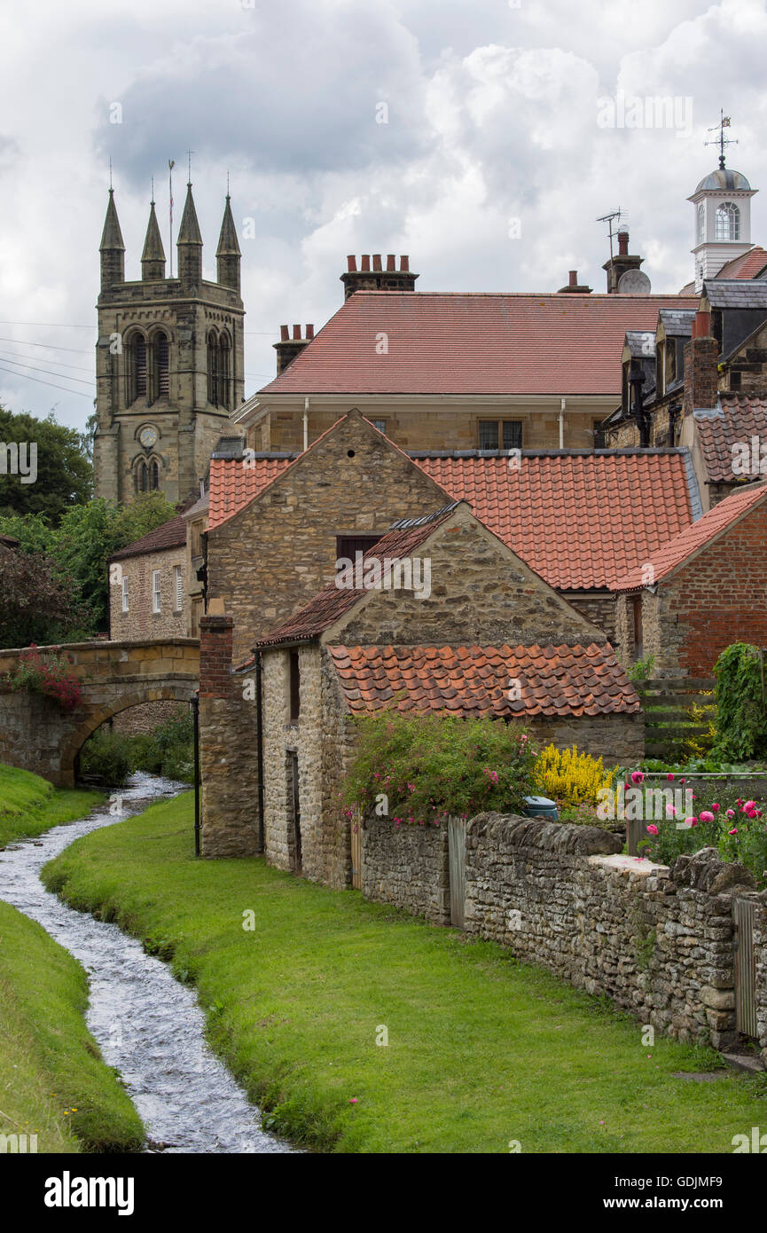 View of Castlegate (Borough Beck, church and houses) in the picturesque ...