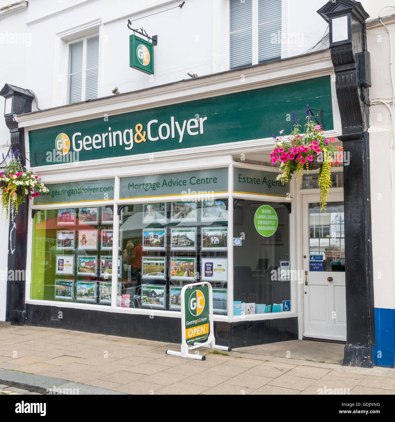 Estate Agent Geering and Colyer Faversham Kent England UK Stock Photo