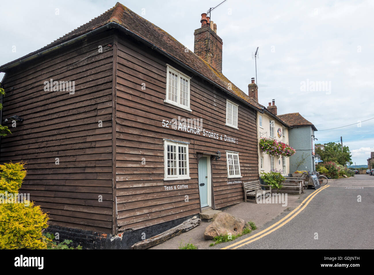 The Anchor Pub and Restaurant Abbey Street Faversham Kent UK  Shepherd Neame Stock Photo