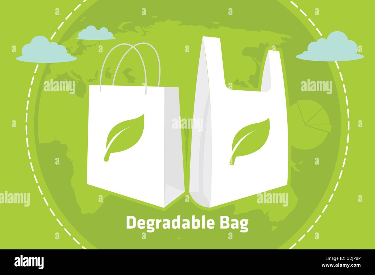 degradable reusable recycle bag Stock Vector Image & Art Alamy