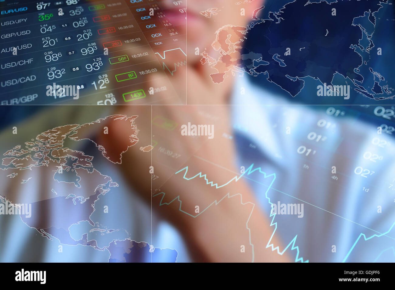 Abstract finance, business background Stock Photo Alamy