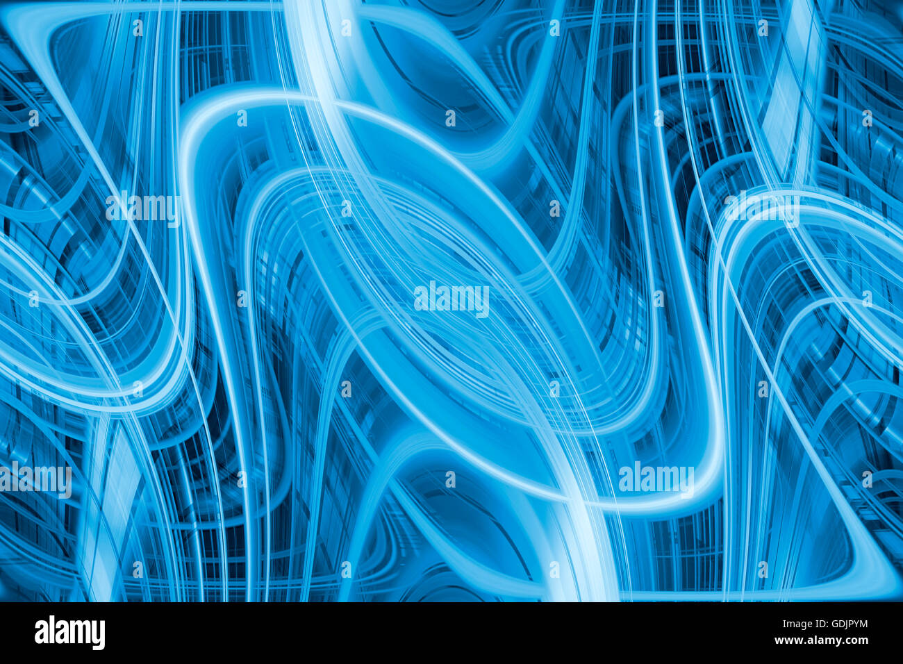 Abstract glowing light trails hi-res stock photography and images - Alamy