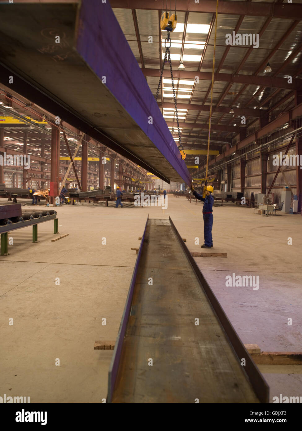 Steel Sheet Cutting. Sharjah UAE Stock Photo Alamy