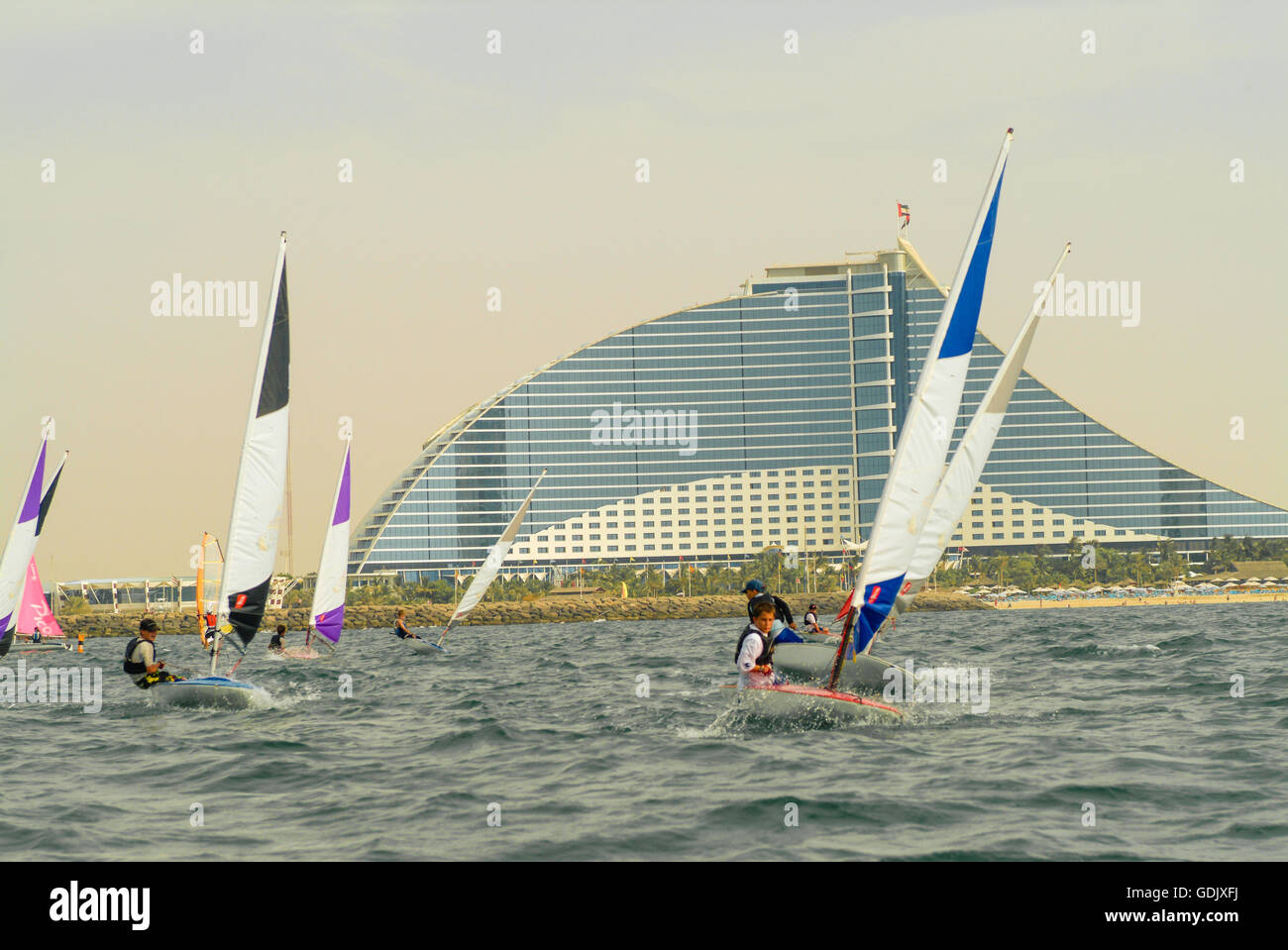 Sailing. Dubai, UAE Stock Photo Alamy