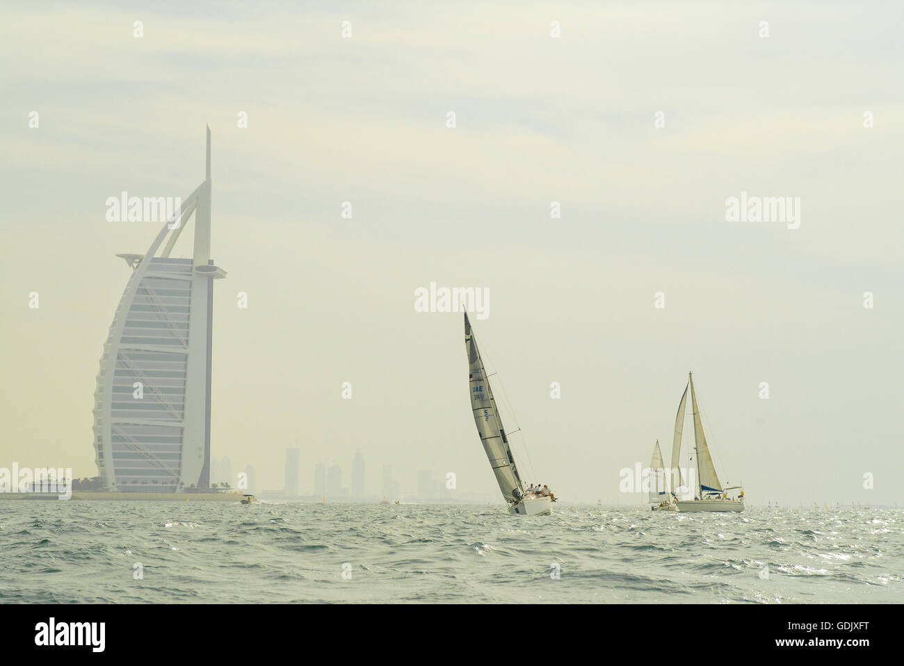 Sailing. Dubai, UAE Stock Photo Alamy