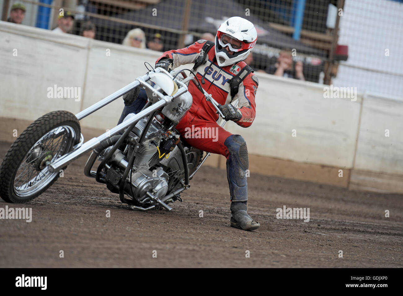 Kings Lynn, Norfolk, United Kingdom. 16.07.2016. Fifth annual Dirt Quake festival with Guy Martin (pictured) and Carl Fogarty Stock Photo