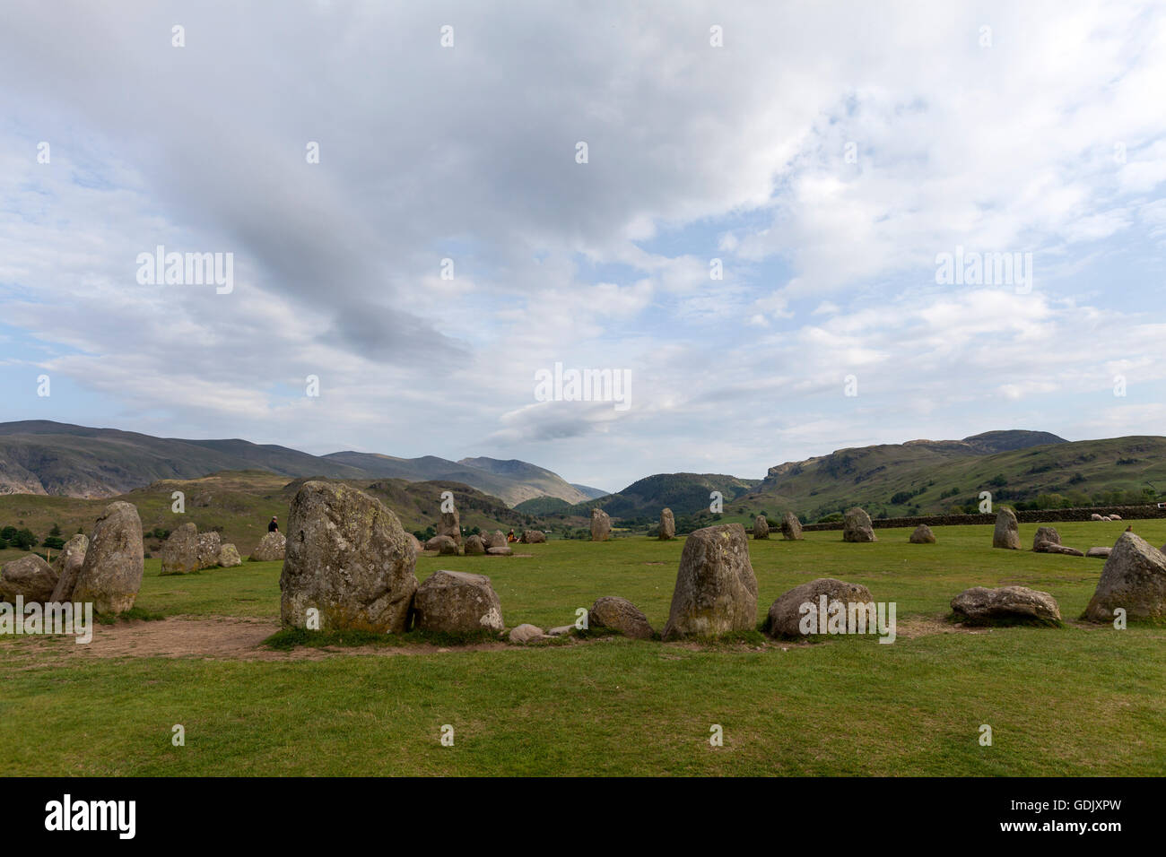 Castlerigg stone circle, Keswick, Cumbria, North West England, UK Stock Photo