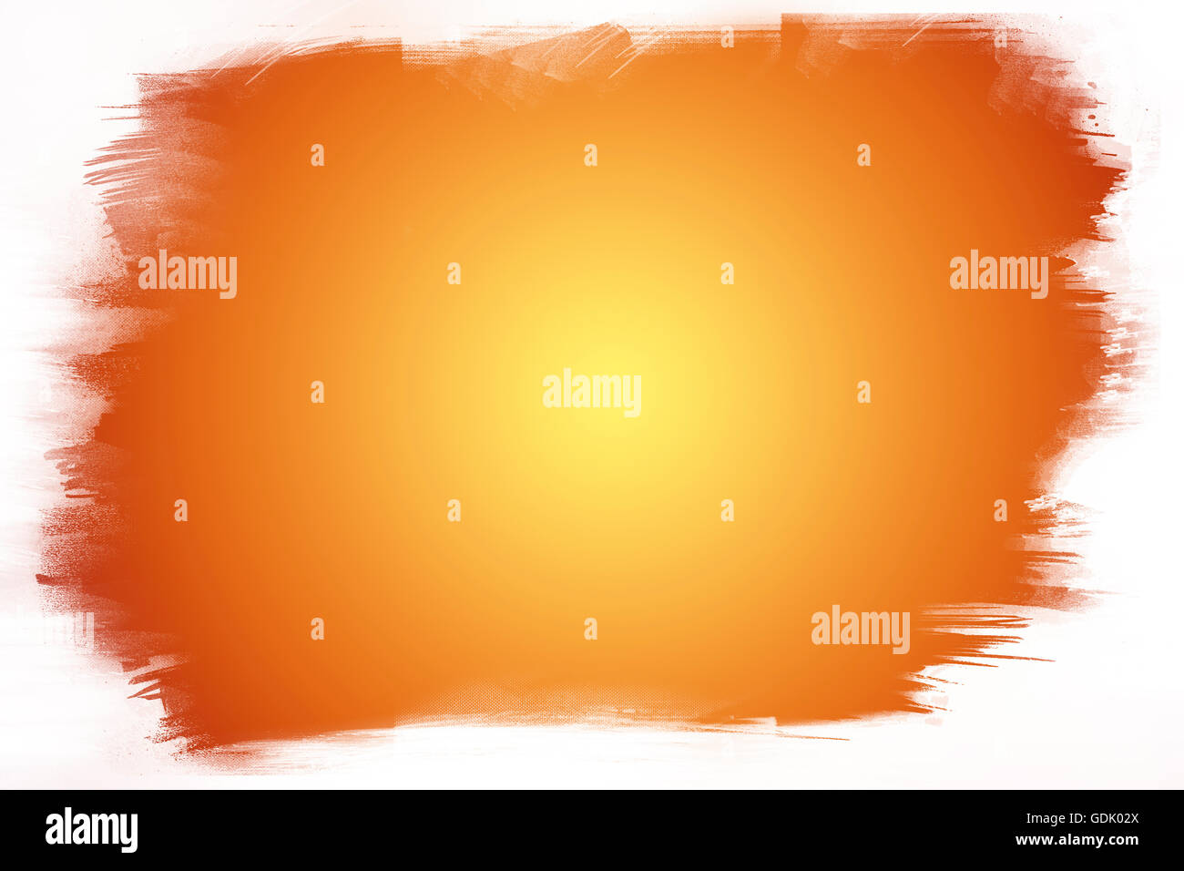 Orange paint on white background Stock Photo