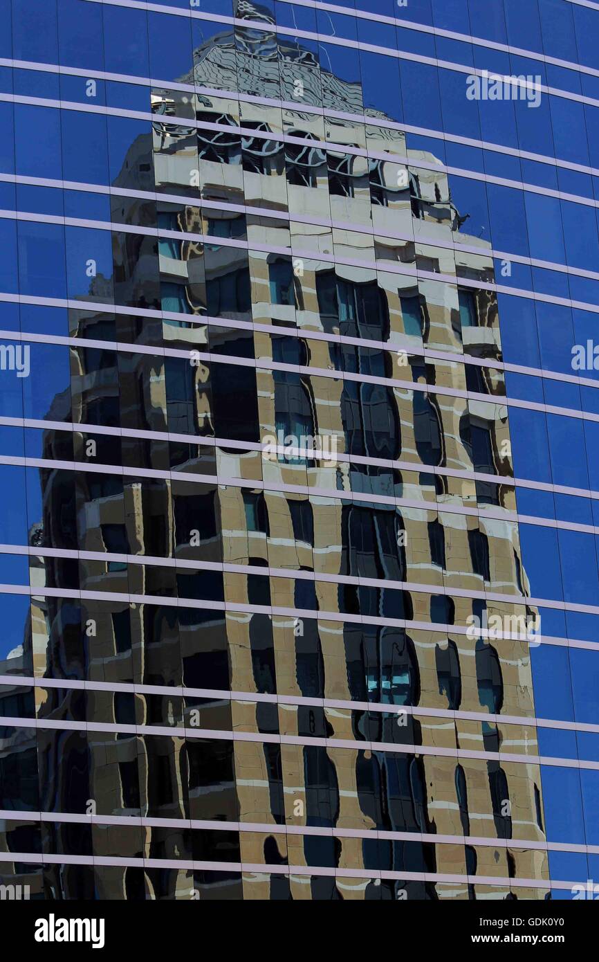 reflections in windows oakland california Brian McGuire Stock Photo