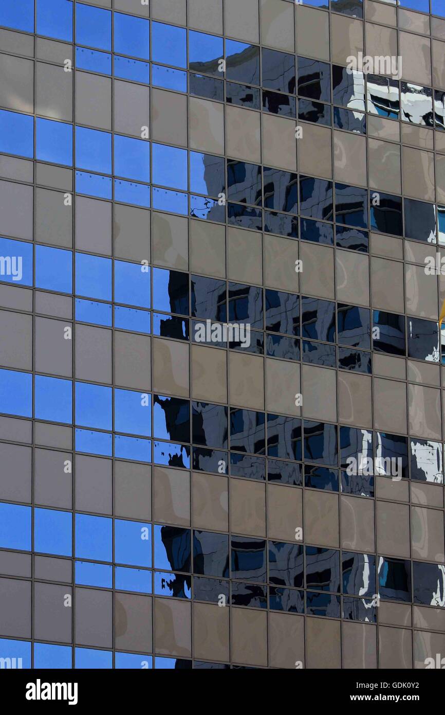 reflections in windows oakland california Brian McGuire Stock Photo