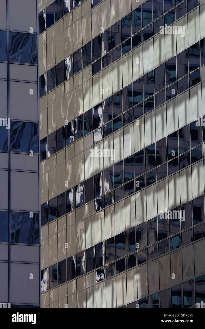 reflections in windows oakland california Brian McGuire Stock Photo
