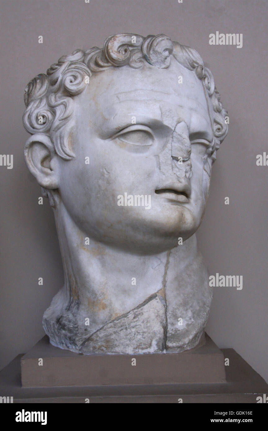 Statue parts of Emperor Domitian, Archeological Museum of Ephesus, at ...