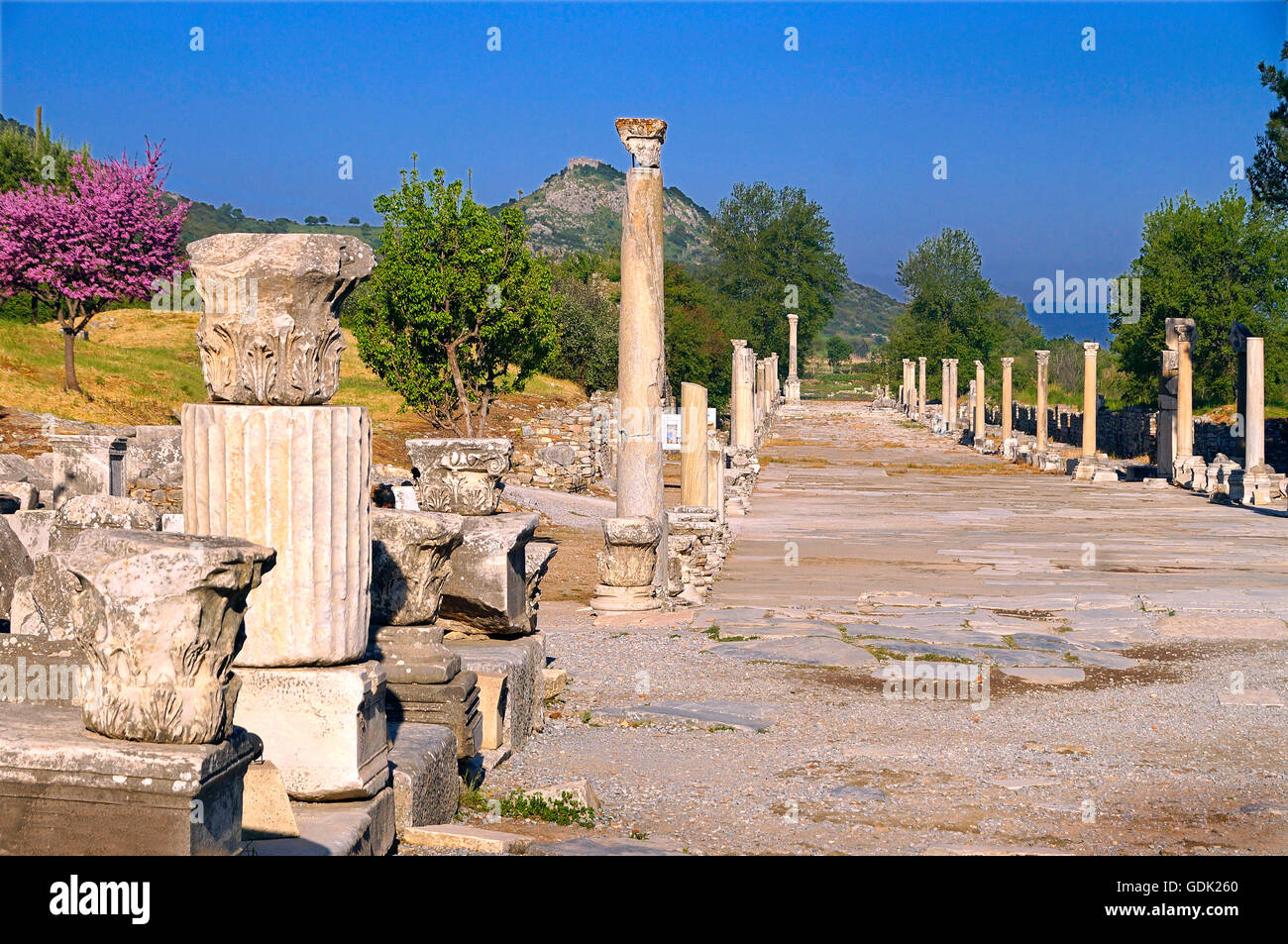 Arcadian street at Ephesus, Turkey, Ephesus was an ancient Greek city