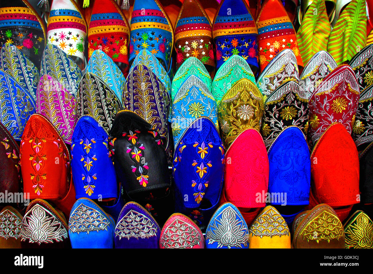 Babouche" shoes, Handicraft, Marrakech, Morocco Stock Photo - Alamy
