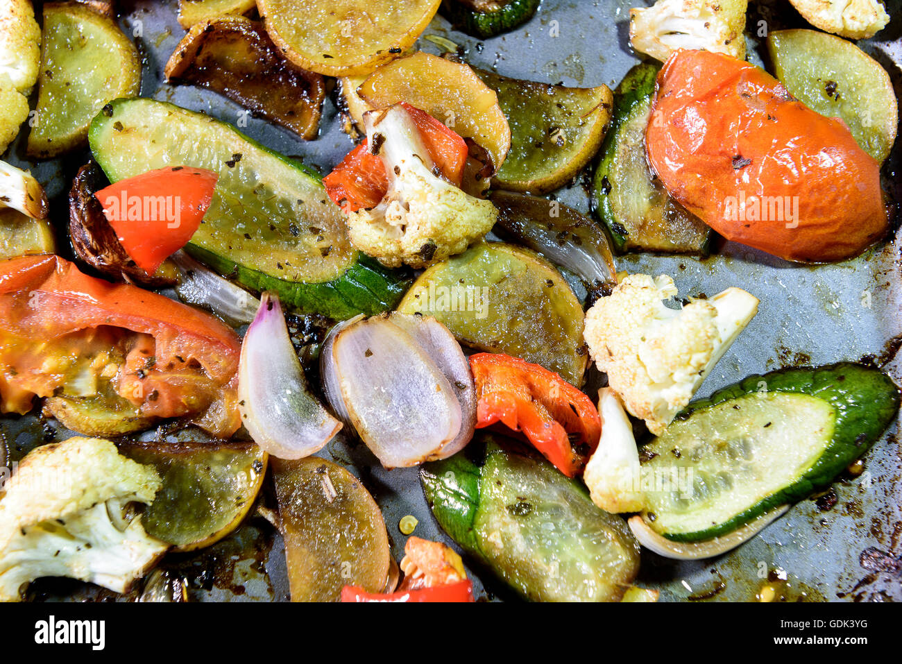 Oven Baked Vegetables Stock Photo - Alamy