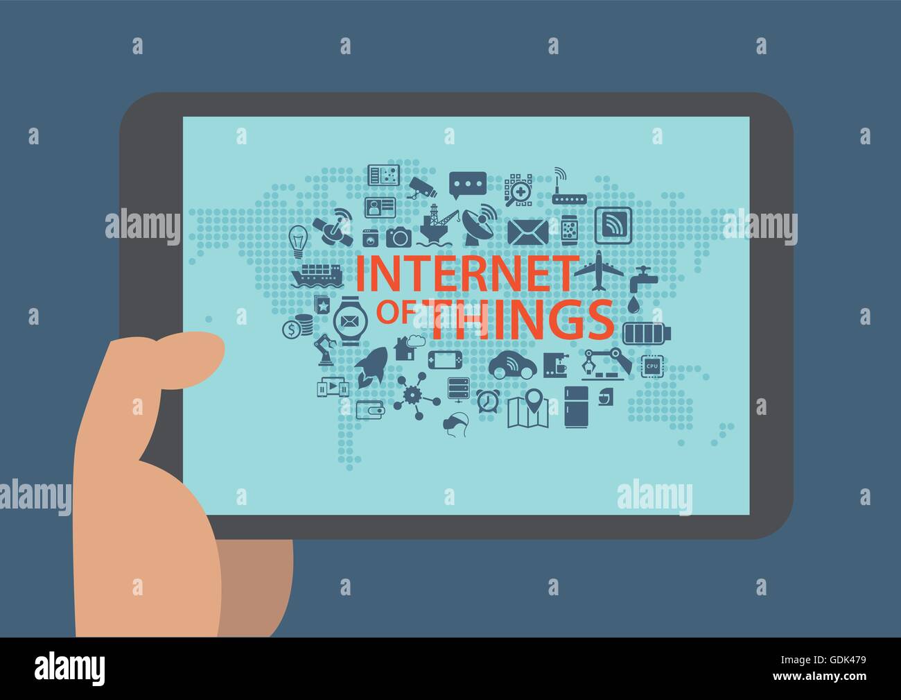 Internet of things vector infographic Stock Vector