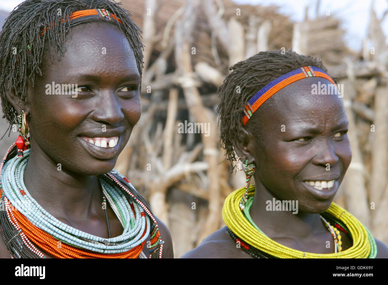 Toposa women, South Sudan Stock Photo