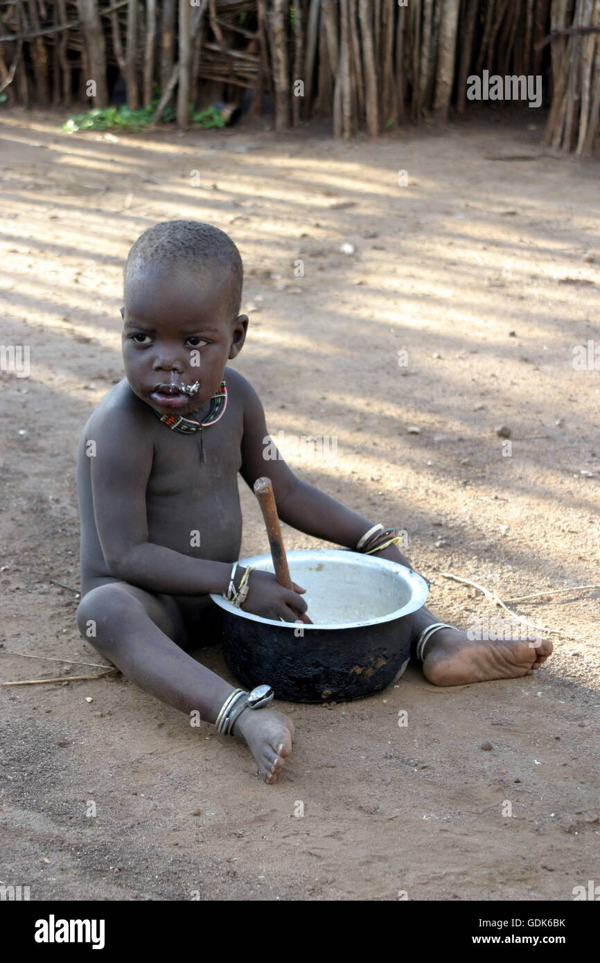 Toposa child, Sudan Stock Photo