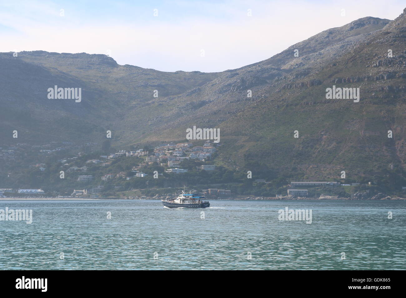 fishing boats in hout bay harbour Stock Photo Alamy
