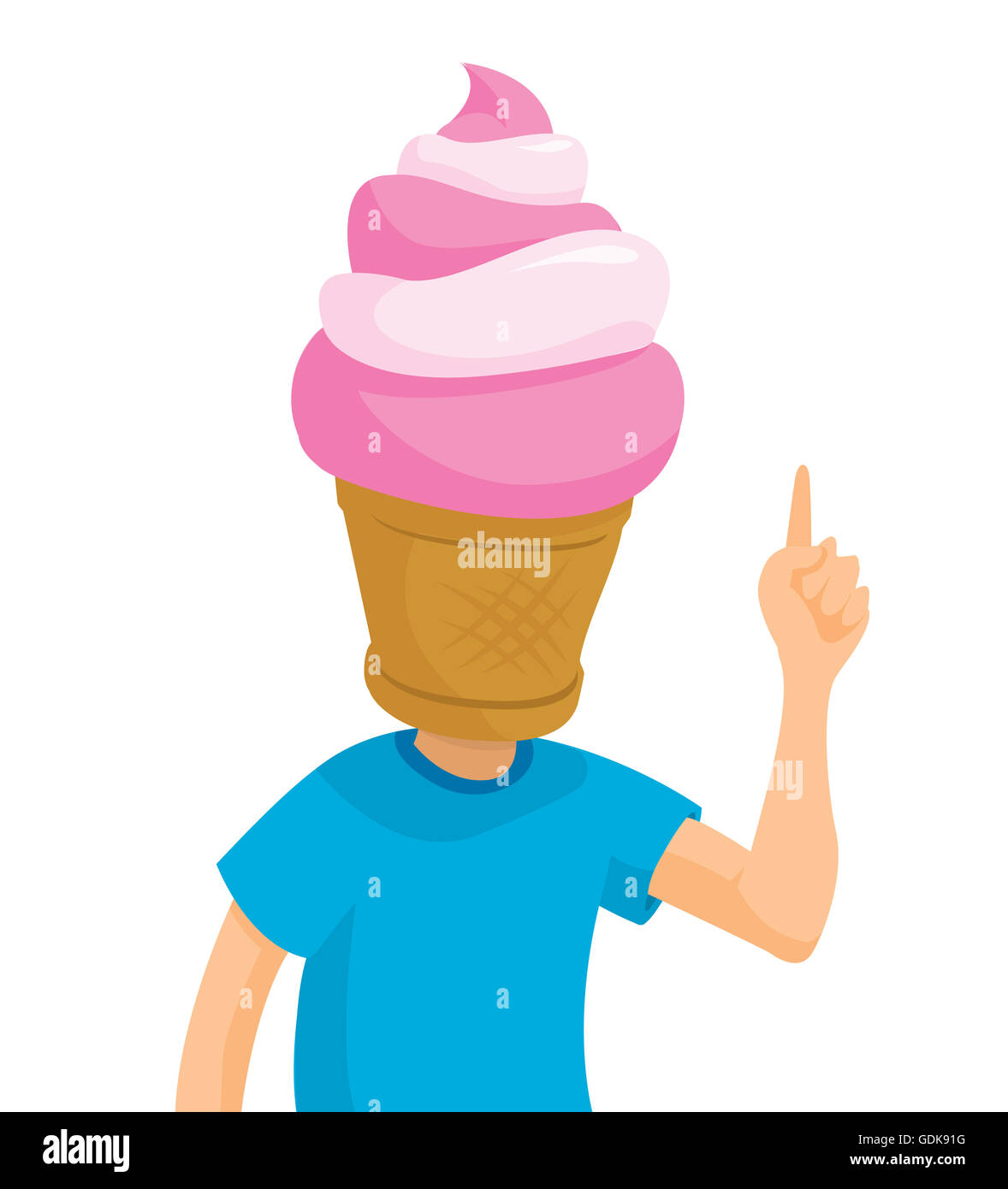 Голова мороженщика. Нарисовать мороженщика рода. Мороженого на голове рисунок. Мороженщик род.