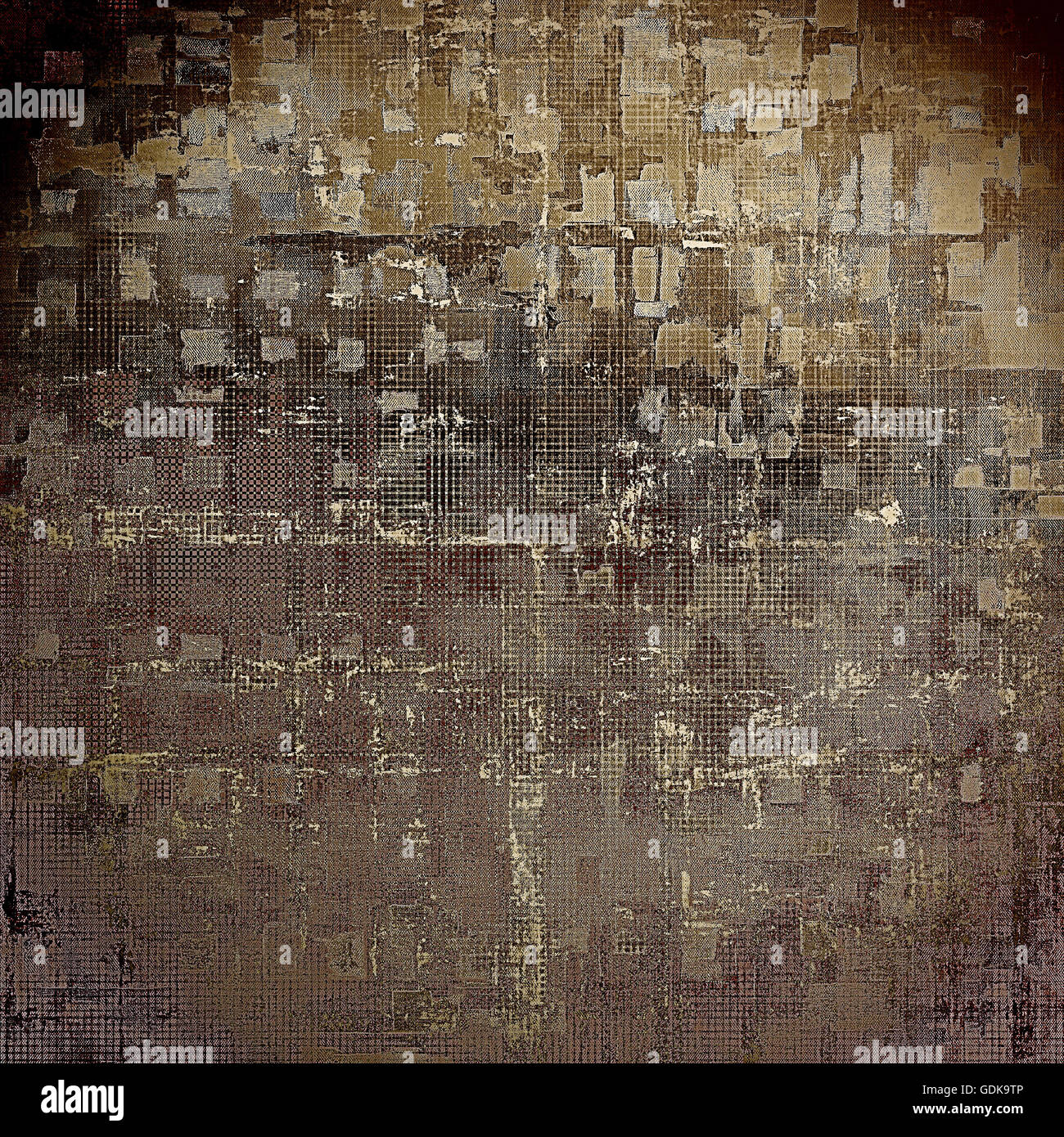 Vintage design background - Grungy style ancient texture with different ...