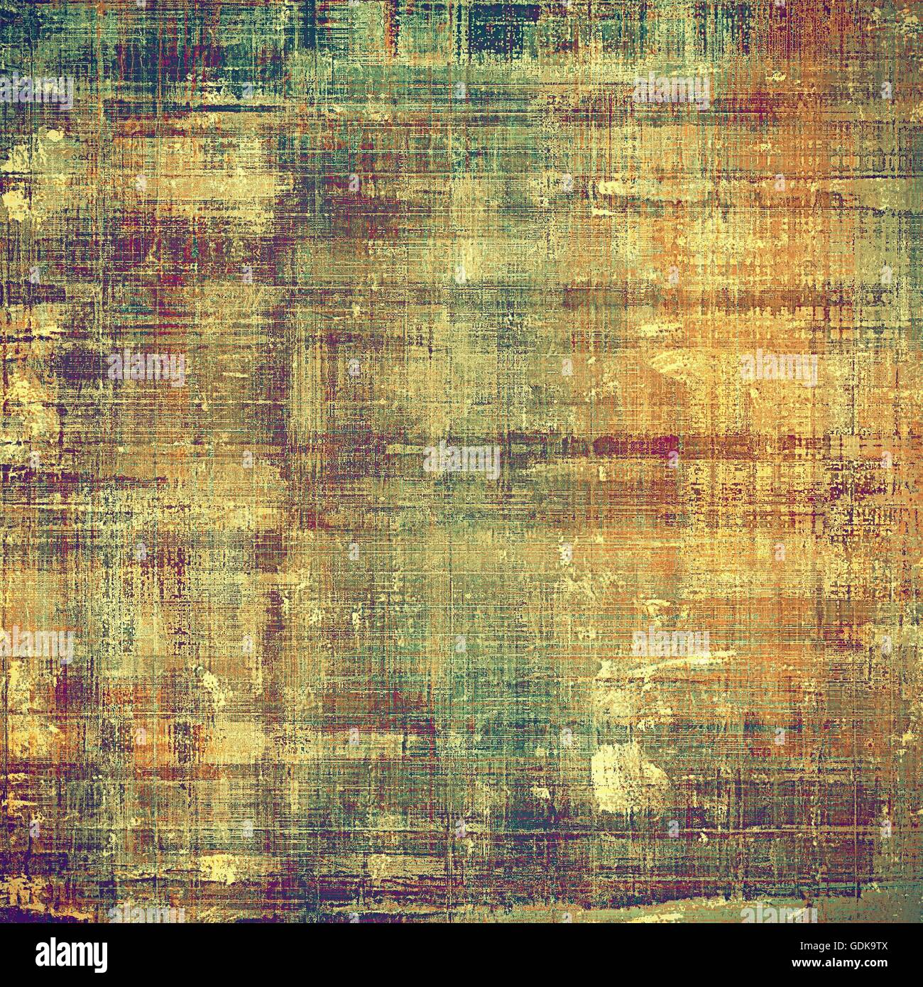 Abstract vintage colored background. With different color patterns: yellow (beige); brown; green; blue; red (orange); purple (violet) Stock Photo