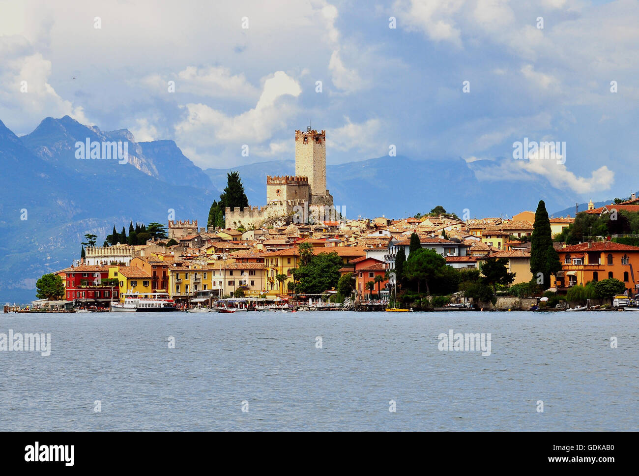 Malcesine, Garda lake, Lombardia region, Italy Stock Photo