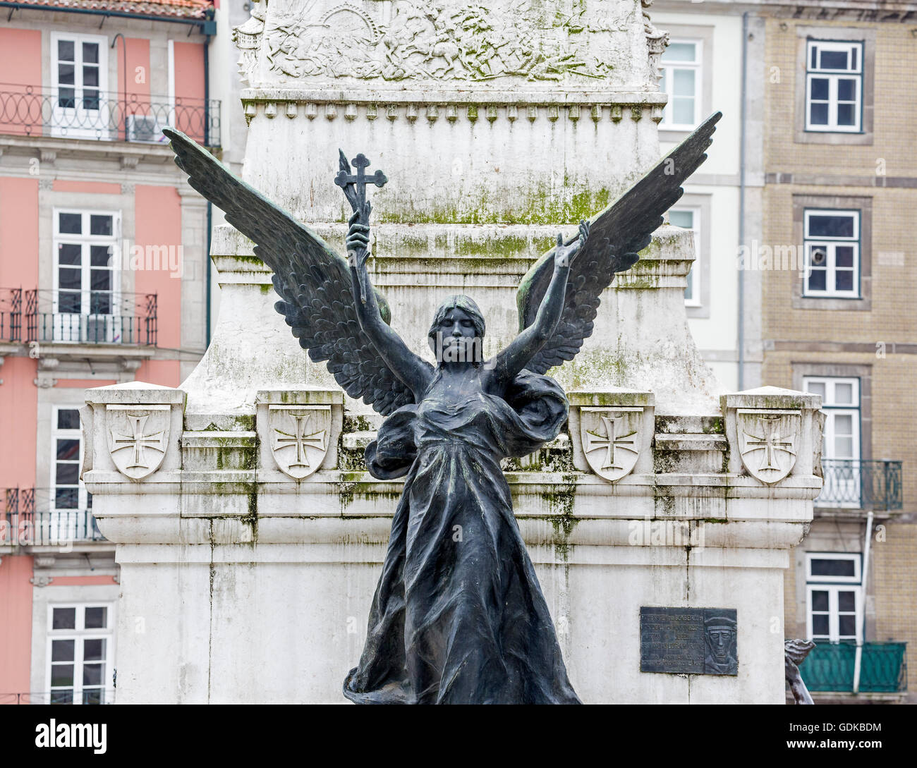 Angel figure before the Stock Exchange Palace Palácio da Bolsa, Porto,  District of Porto, Portugal, Europe, Travel, Travel Photo Stock Photo -  Alamy