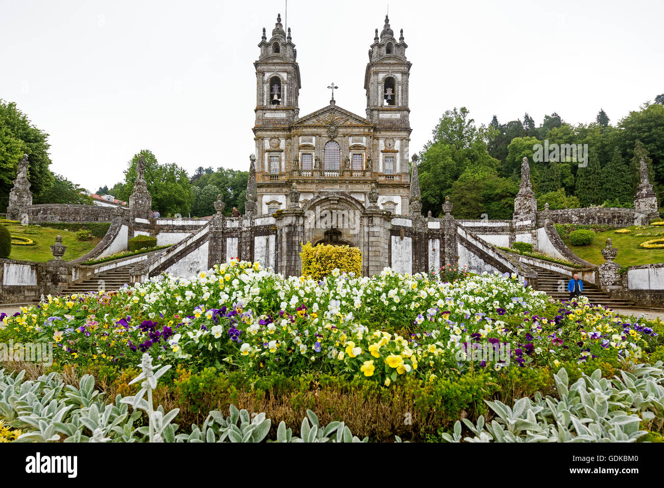 Bom Jesus do Monte, Braga Sanctuary of Flower Bed, Braga, Braga District, Portugal, Europe, Travel, Travel Photography Stock Photo