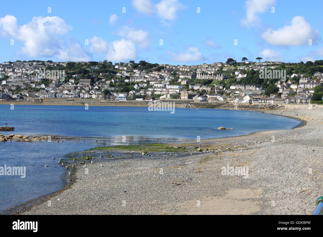 Newlyn From Wherrytown With Stony Beach Included Stock Photo - Alamy