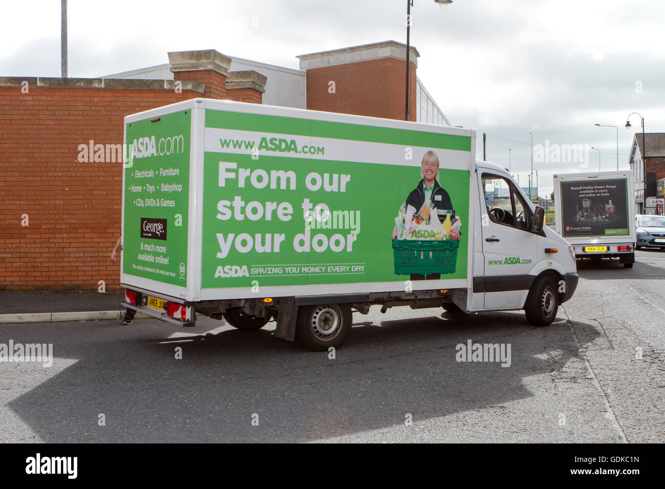 Asda delivery vans hires stock photography and images Alamy