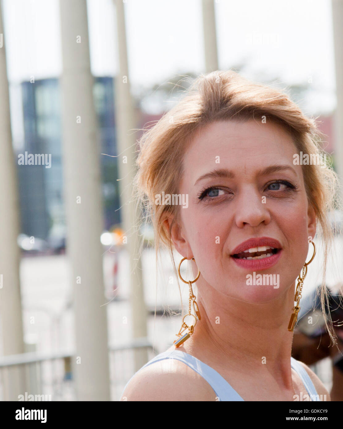 The german actress Heike Makatsch, Lola Festival 2016, Berlin, Germany Stock Photo