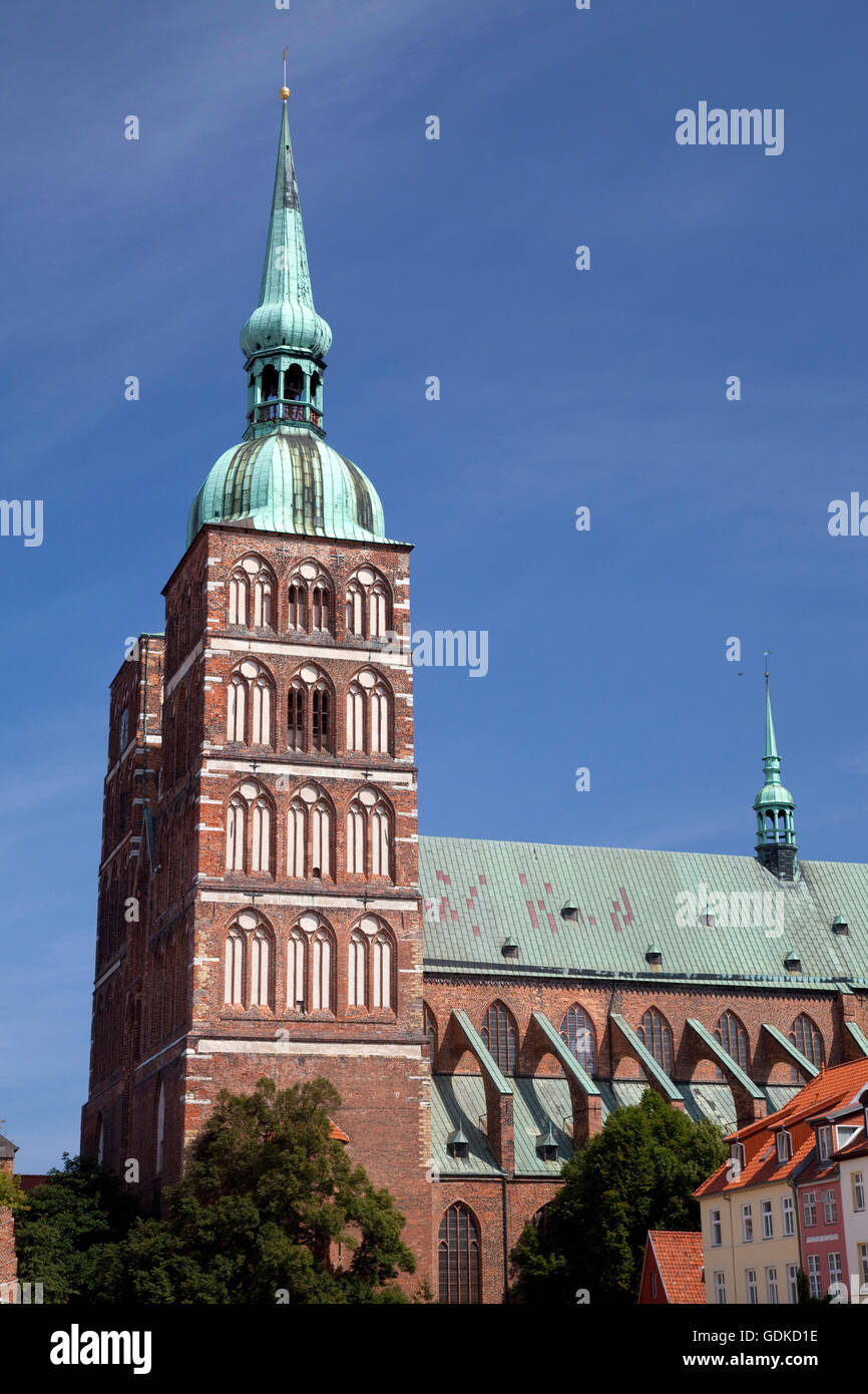 St. Nikolaikirche church, Stralsund, Unesco World Heritage Site, Mecklenburg-Western Pomerania Stock Photo