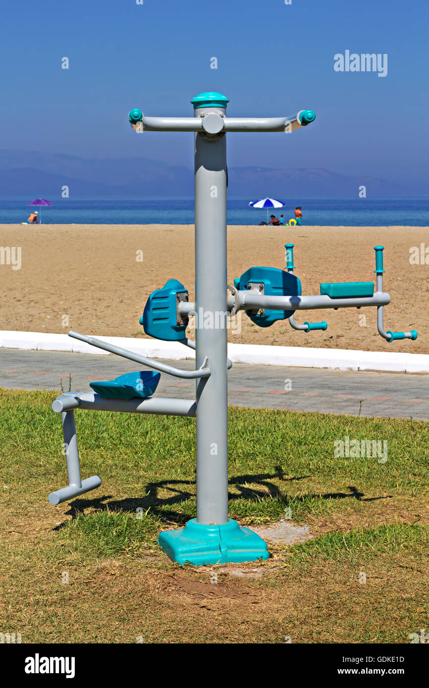 Exercise Equipment On A Turkish Beach Installed By The Council To 