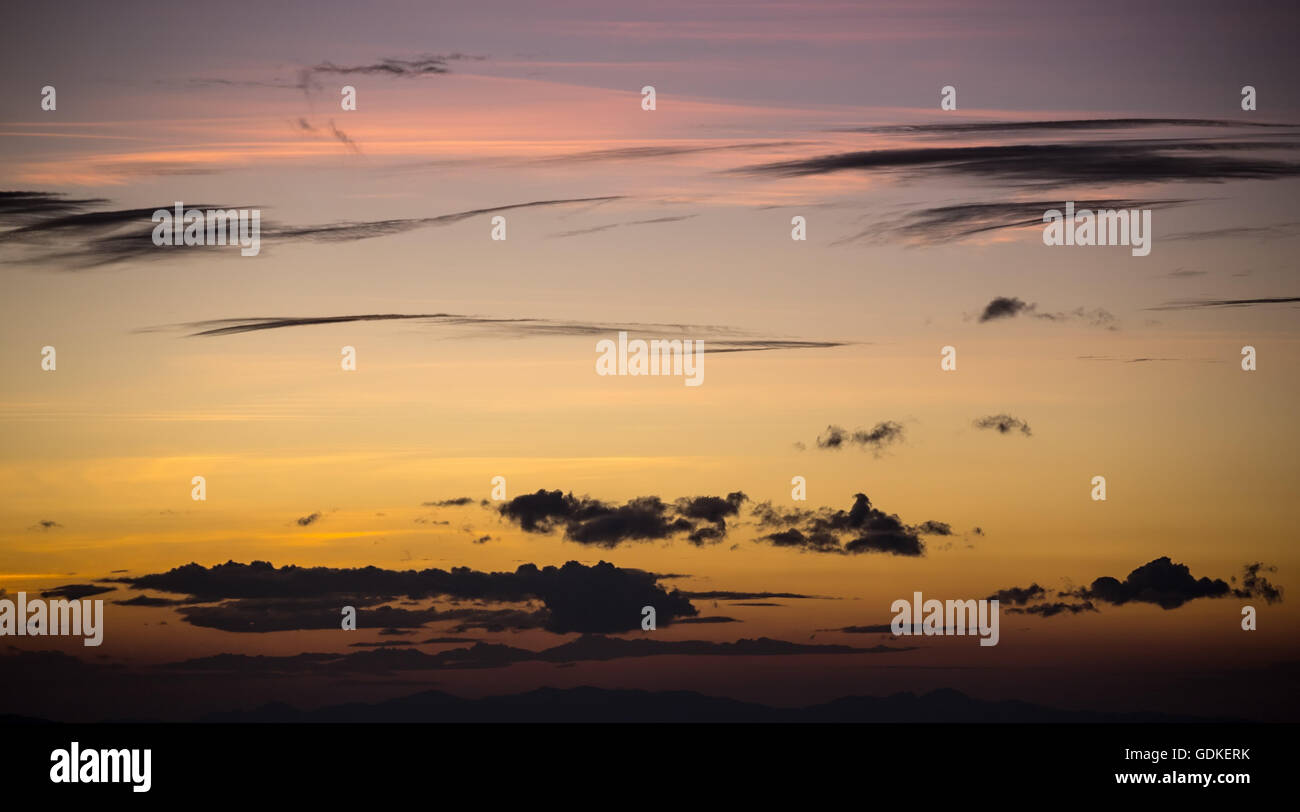 evening sky background. Element of design. Stock Photo