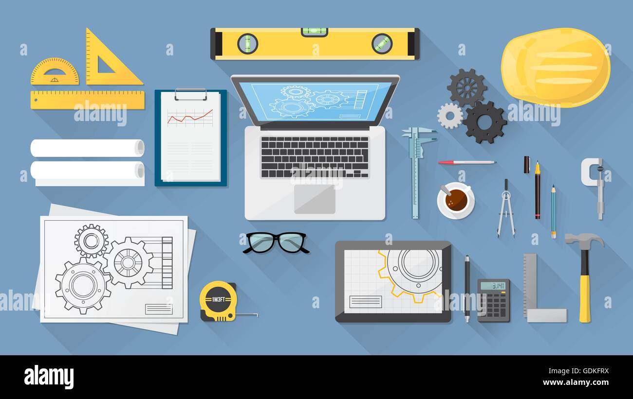 Engineers instrument Stock Vector Images Alamy