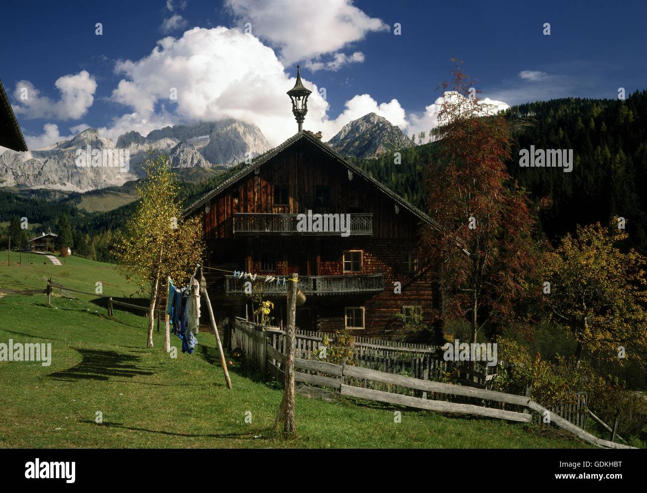Architecture farm houses austria salzburg hires stock photography and