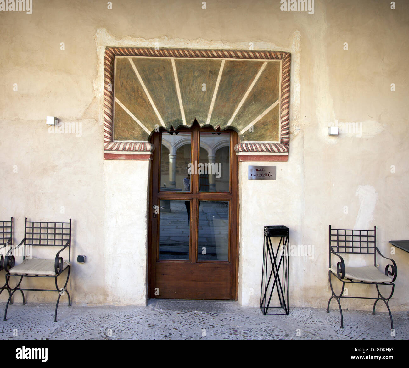 Moorish doorway in Hotel San Antonio El Real, Segovia Stock Photo
