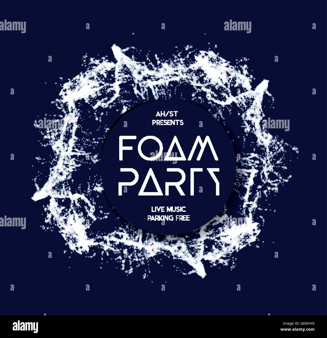 Foam party vector Stock Vector Image & Art Alamy