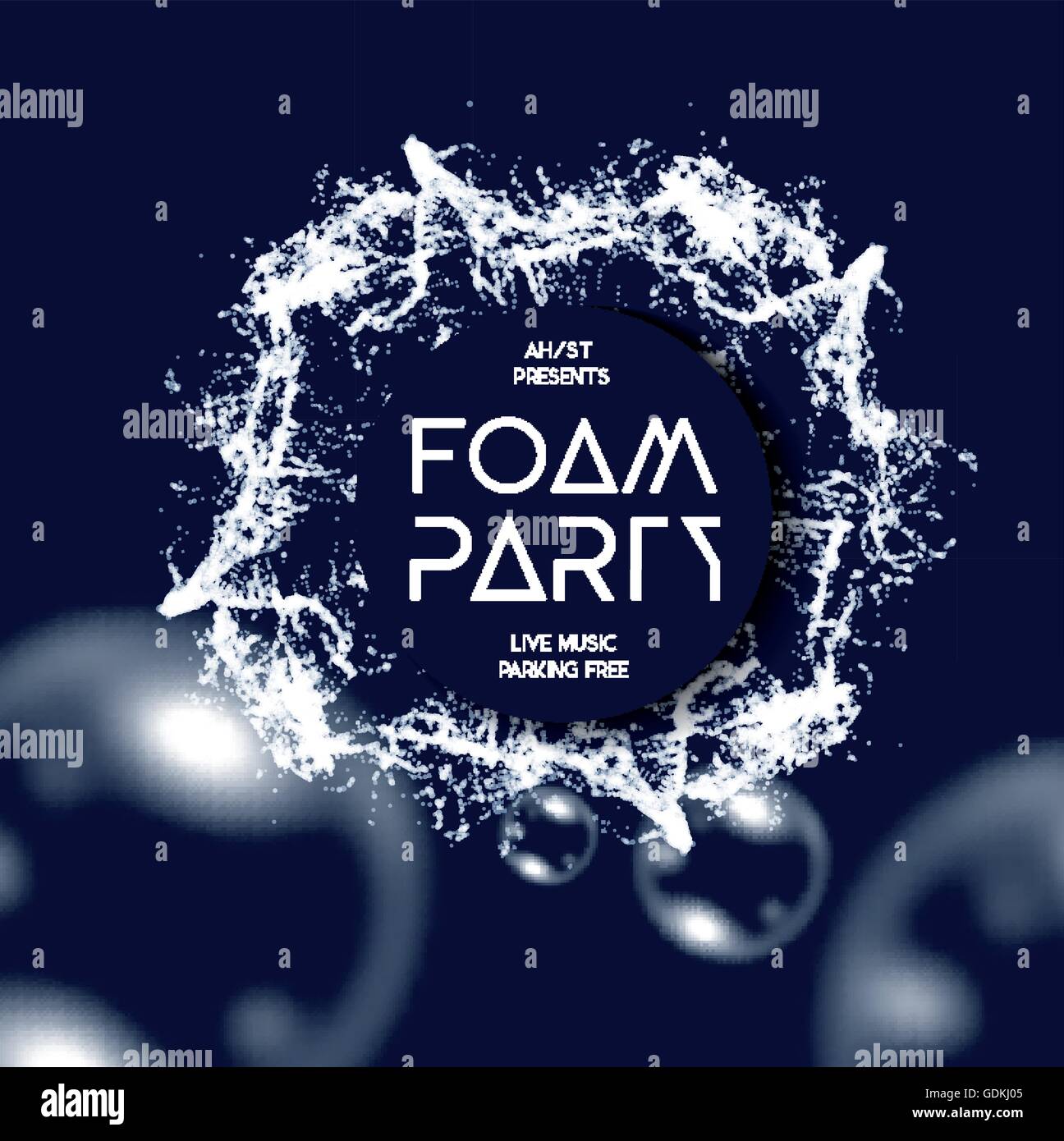 Foam party splash vector background Stock Vector Image & Art Alamy