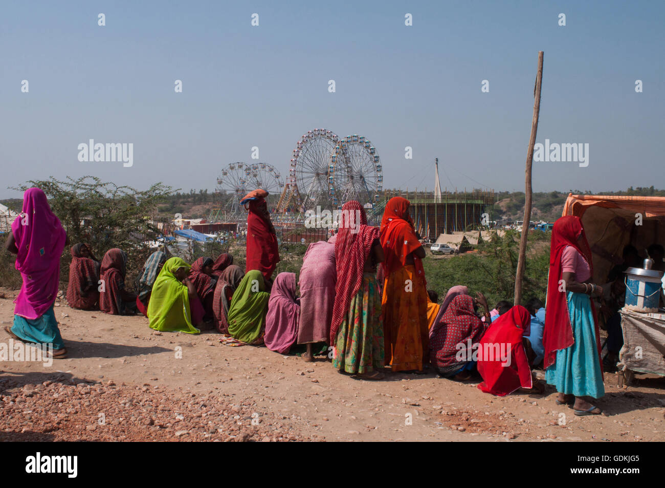 Baneshwar fair is a popular tribal fair held in Dungarpur district of Rajasthan, in India in the month of February at Baneshwar. Stock Photo