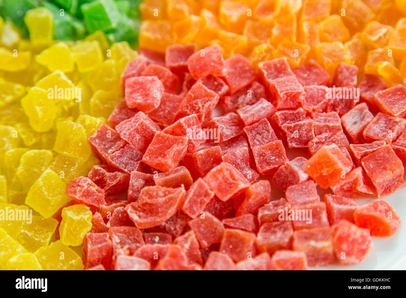 Dried pineapple, candied fruits Stock Photo Alamy