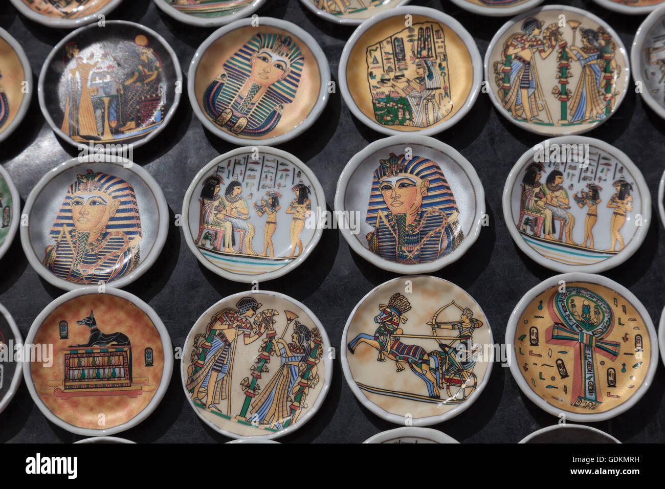 Egyptian souvenir plates, Cairo, Egypt Stock Photo Alamy