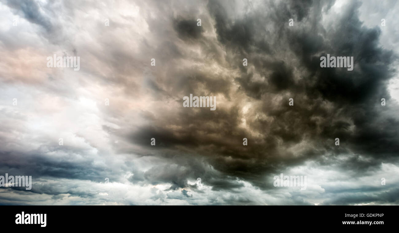 Fantastic sky presages apocalypse Stock Photo