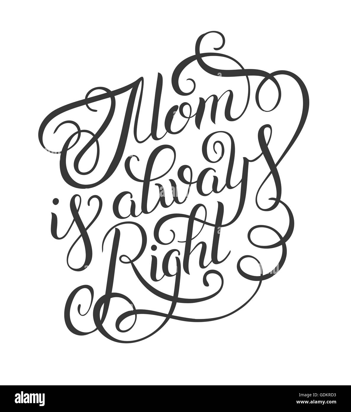 Mothers Day Poster Design Template Black And White Stock Photos Images Alamy