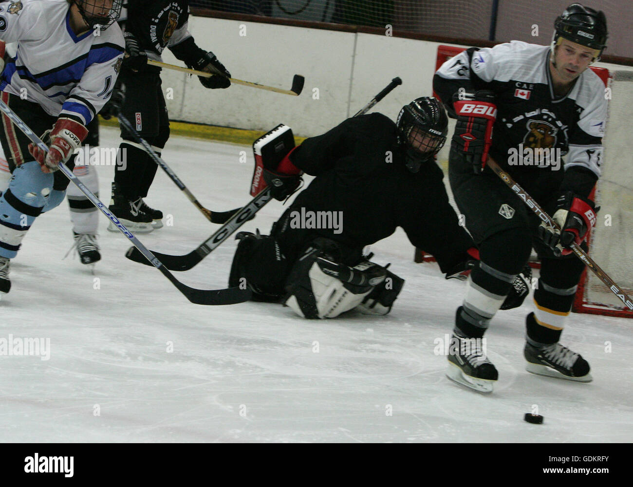 An ice hockey game, Dubai, UAE Stock Photo Alamy
