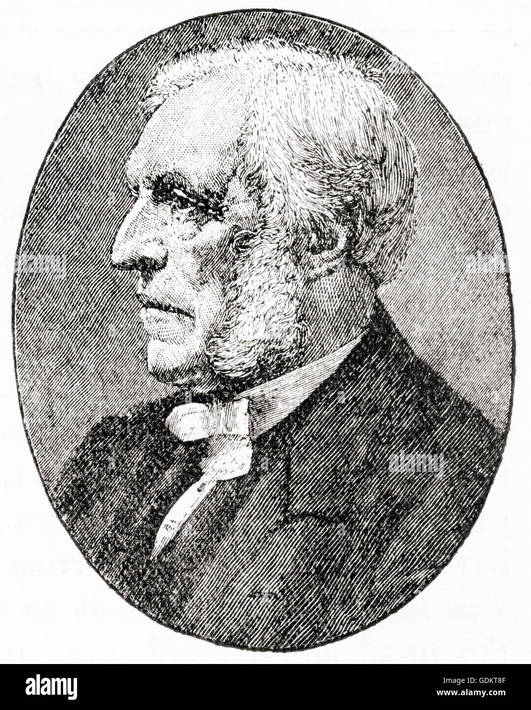 Rev Henry Allon, 1818–1892.  English Nonconformist divine. Stock Photo